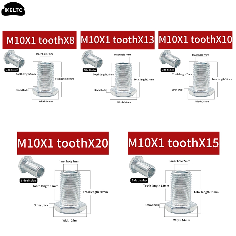 Teeth Whitening Kit With Light - M10 Threaded Tube With Nut For