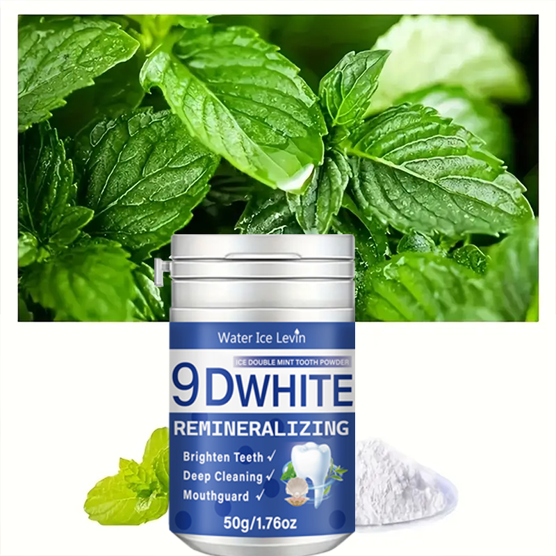 Teeth Whitening Filter - 9D White Ice Double Mint Toothpowder