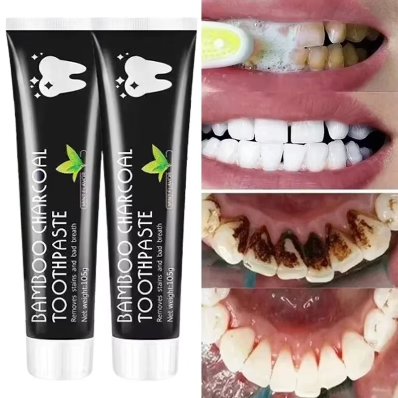 Teeth Whitening Zimba - Whitening Toothpaste Bamboo Charcoal Toothpaste Adsorbs