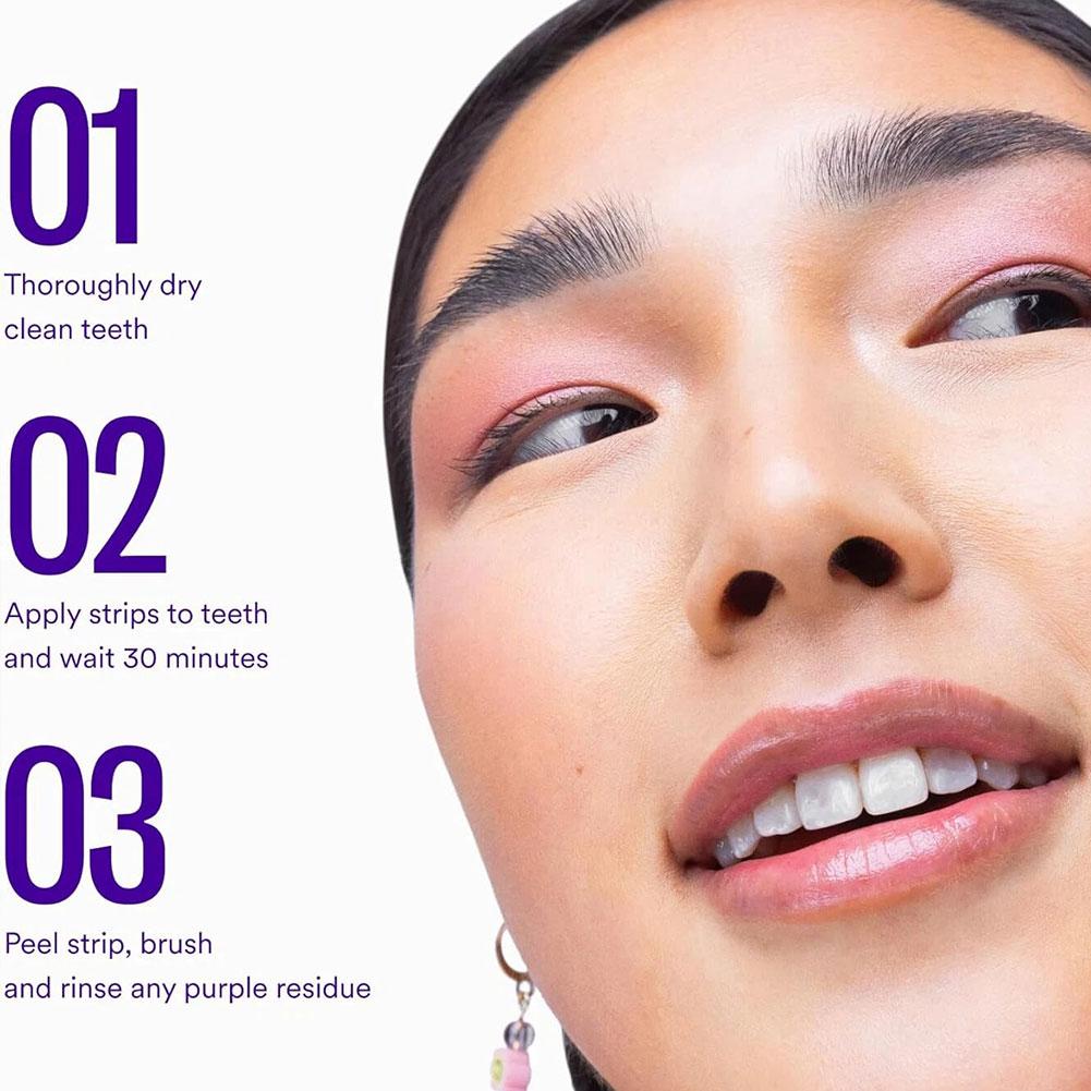Purple Teeth Whitening Strips  - Teeth Whitening At Home 리뷰 및 가격