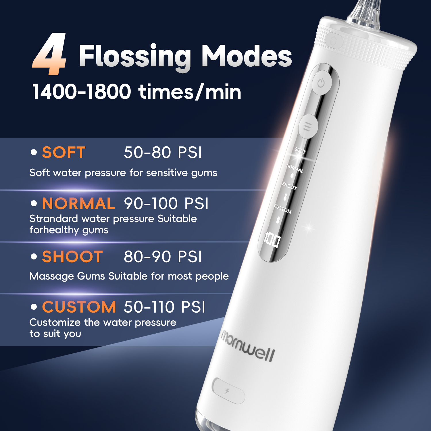Mornwell 5032 Water Floss Soni - Water Flosser Cordless 리뷰 및 가격