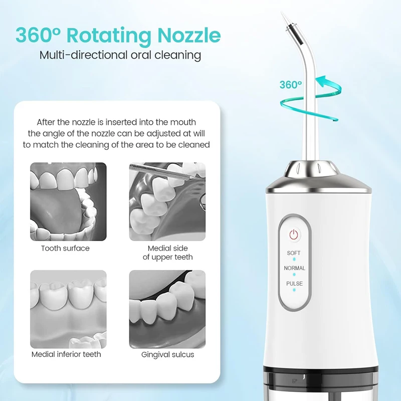 Portable Dental Water Flosser  - Water Flosser Cordless 리뷰 및 가격