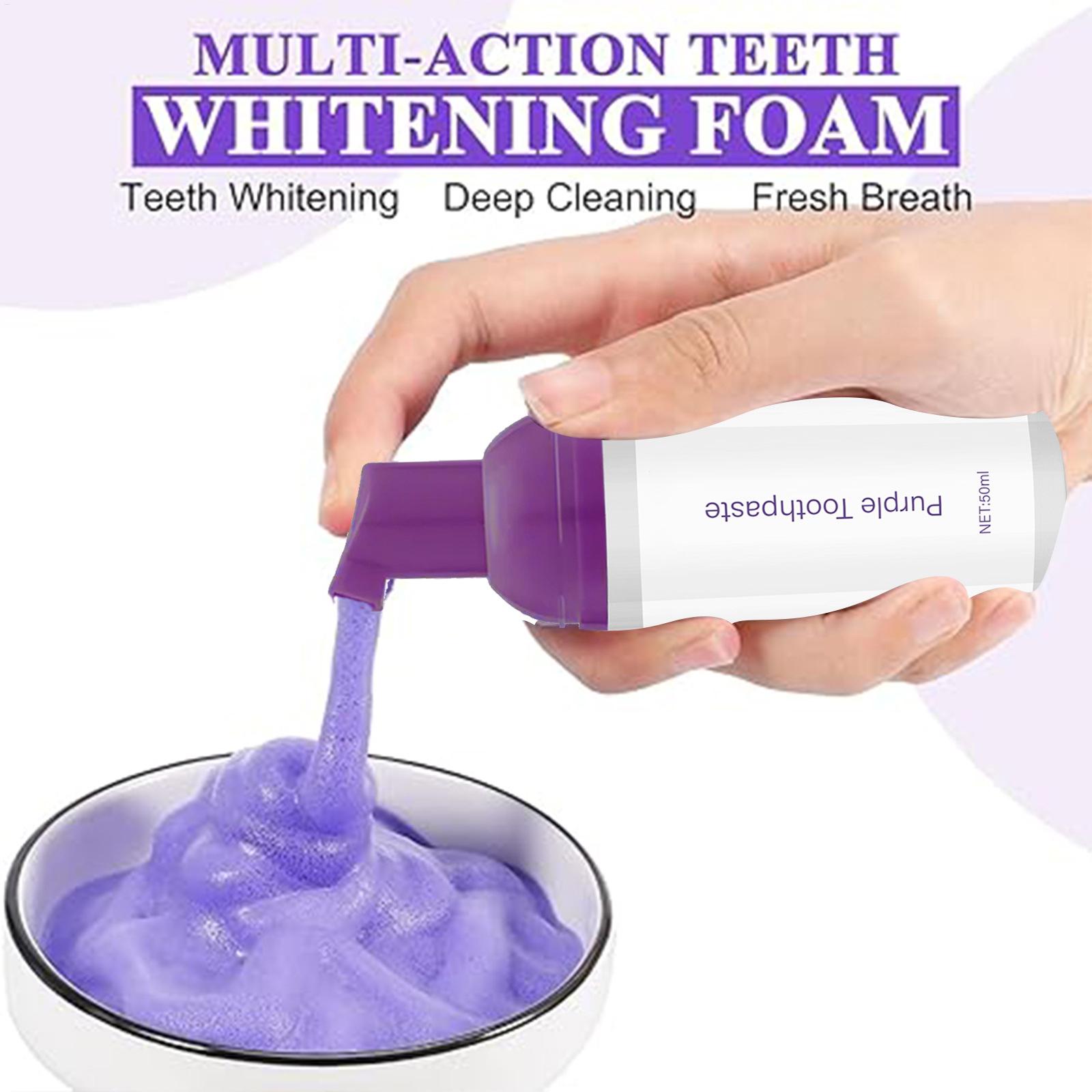 50ml Foam Toothpaste Brighteni - Teeth Whitening Before And After 리뷰 및 가격