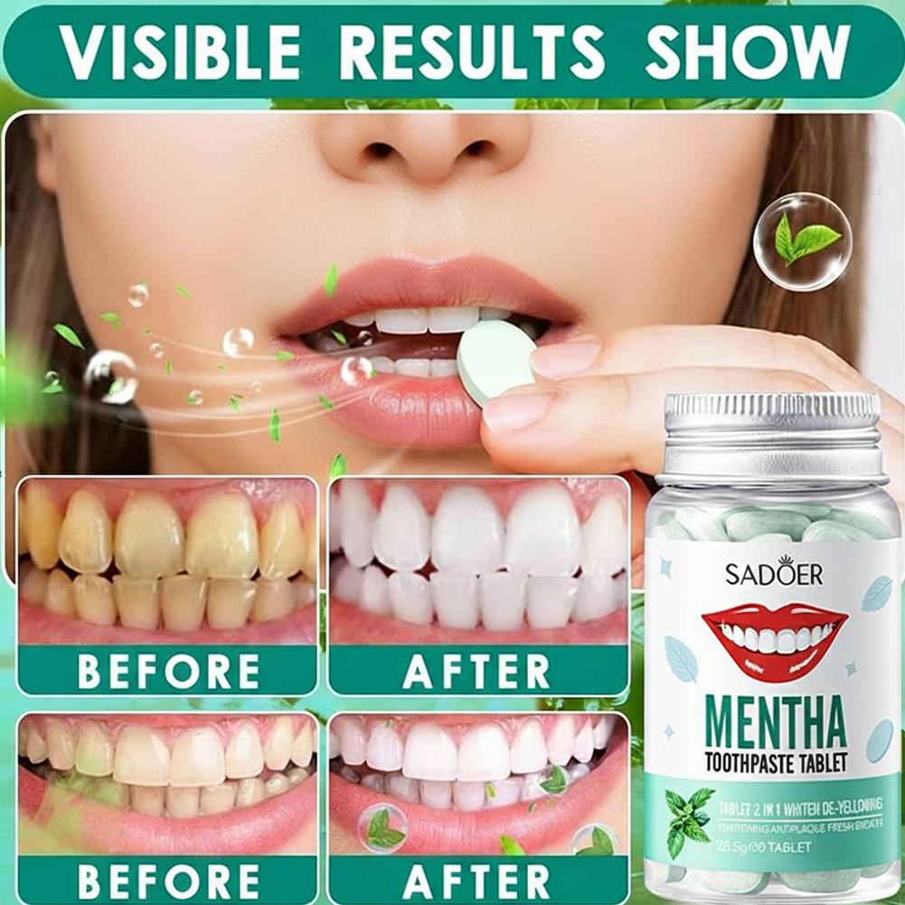 Mint Solid Toothpaste Tablets  - Teeth Whitening Filter 리뷰 및 가격