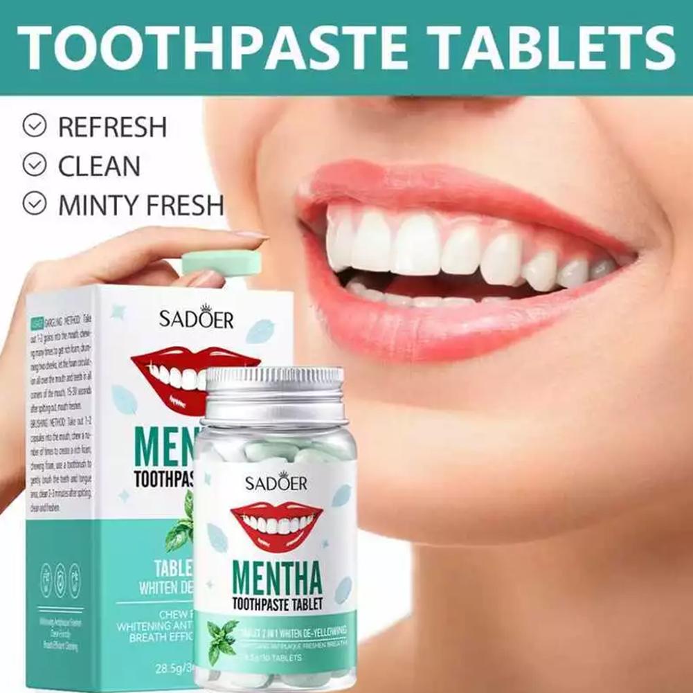 Mint Solid Toothpaste Tablets  - Teeth Whitening Filter 리뷰 및 가격