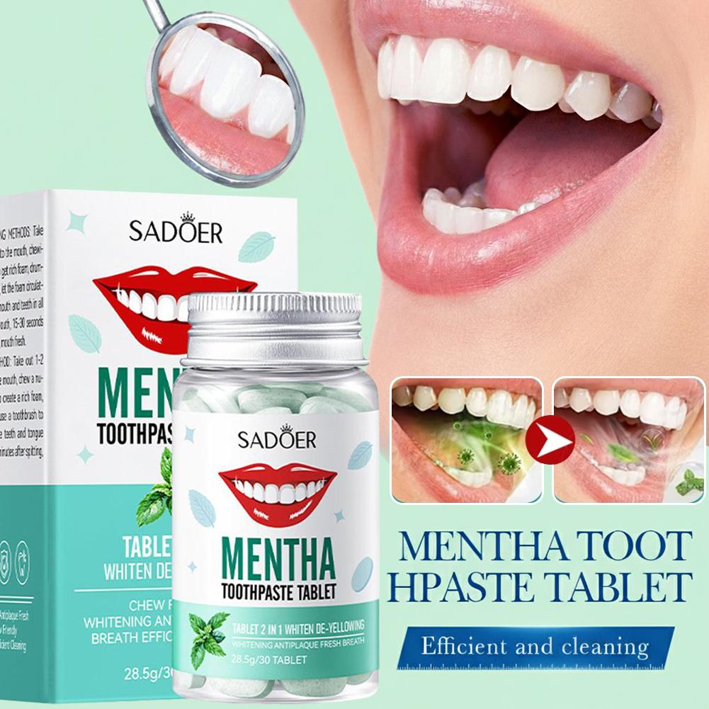 Mint Solid Toothpaste Tablets  - Teeth Whitening Filter 리뷰 및 가격