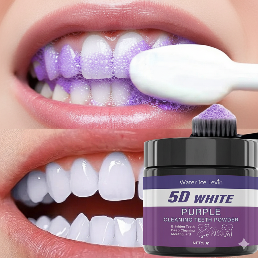 Purple Teeth Whitening Powder  - Teeth Whitening Filter 리뷰 및 가격