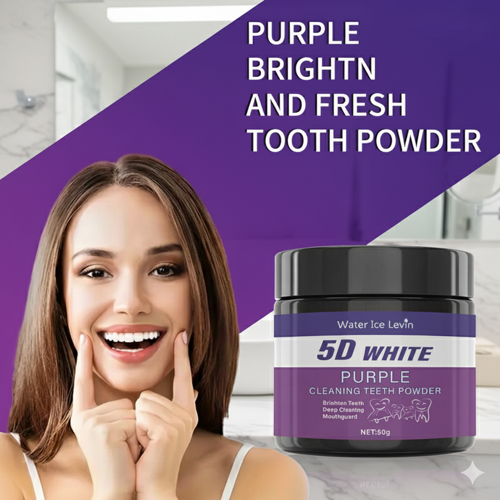 Purple Teeth Whitening Powder  - Teeth Whitening Filter 리뷰 및 가격