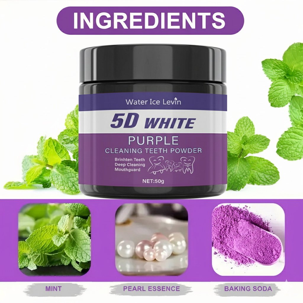 Purple Teeth Whitening Powder  - Teeth Whitening Filter 리뷰 및 가격