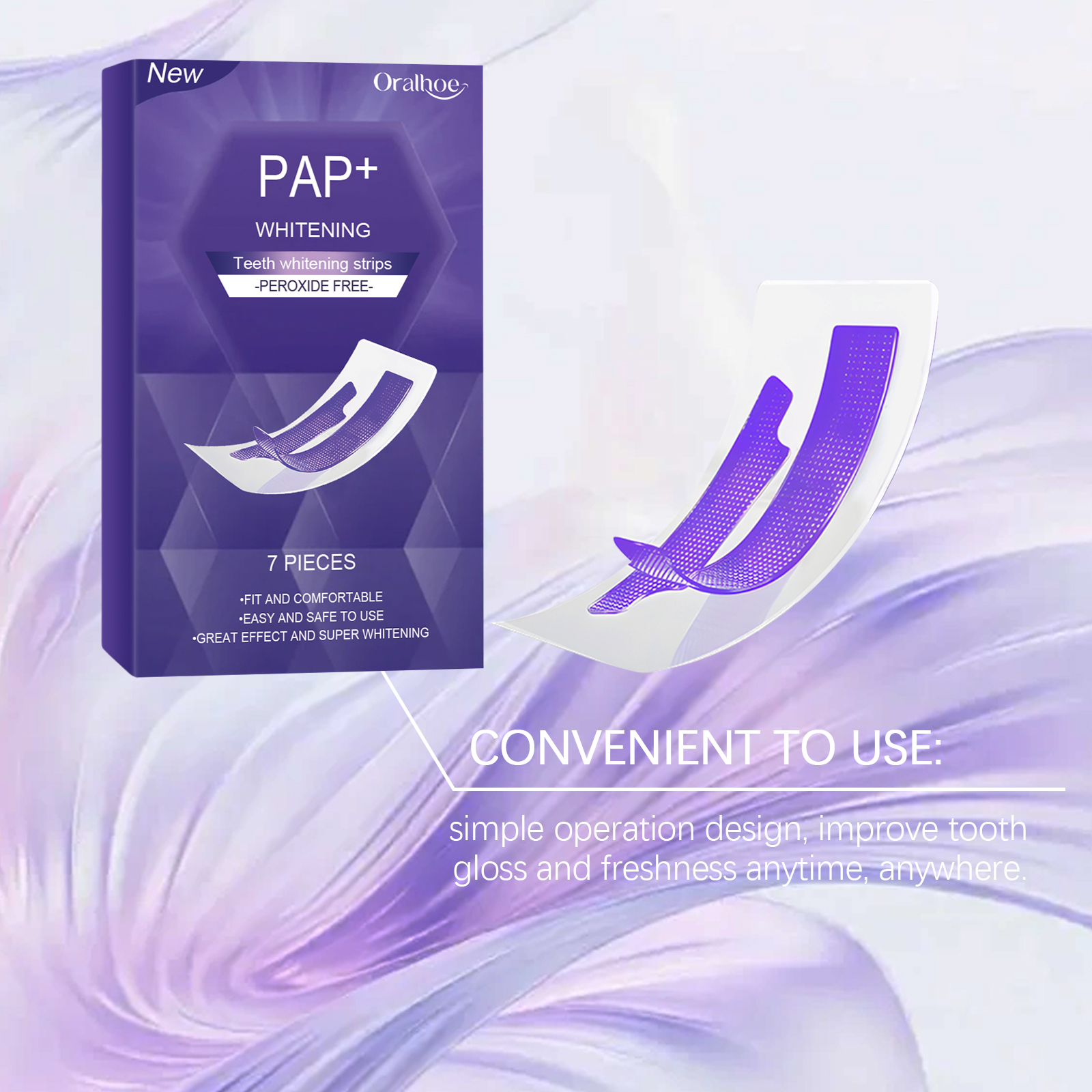 Purple Teeth Whitening Strips  - Teeth Whitening At Home 리뷰 및 가격