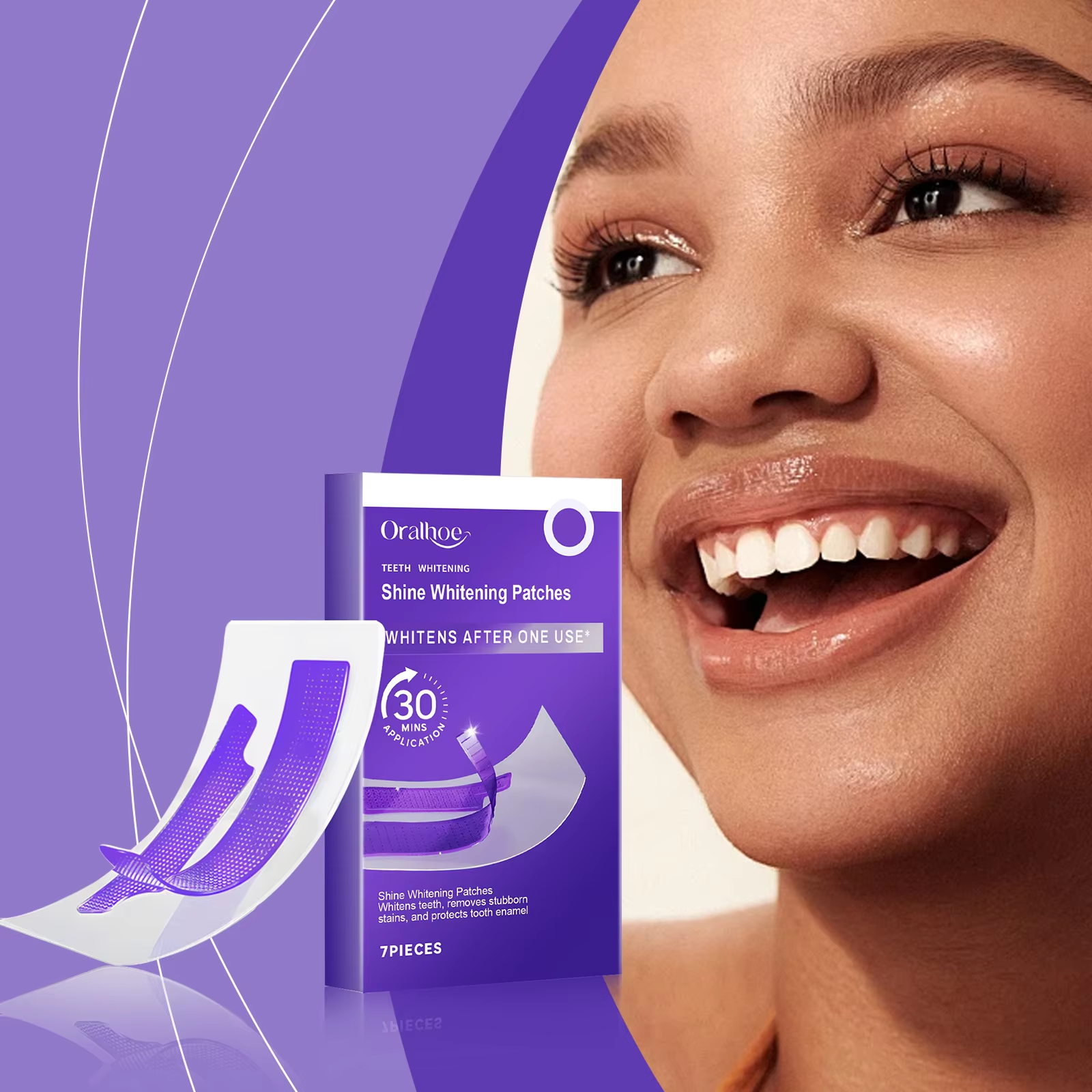 Purple Teeth Whitening Strips  - Teeth Whitening At Home 리뷰 및 가격