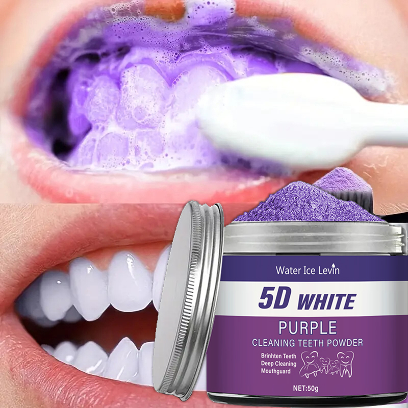 Purple Teeth Whitening Powder, - Teeth Whitening Zimba 리뷰 및 가격