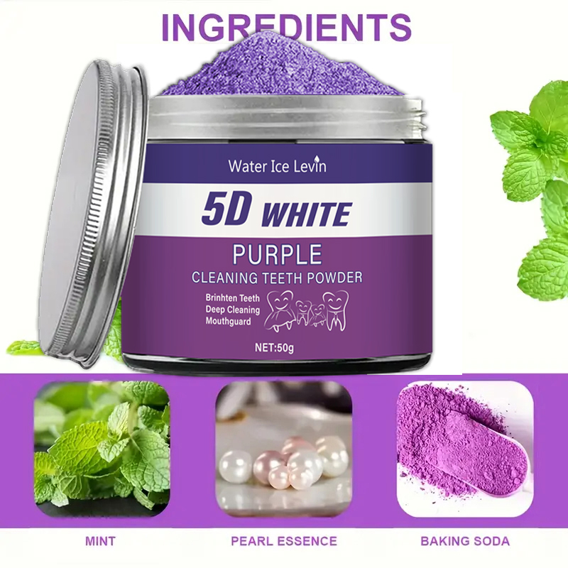 Purple Teeth Whitening Powder, - Teeth Whitening Zimba 리뷰 및 가격