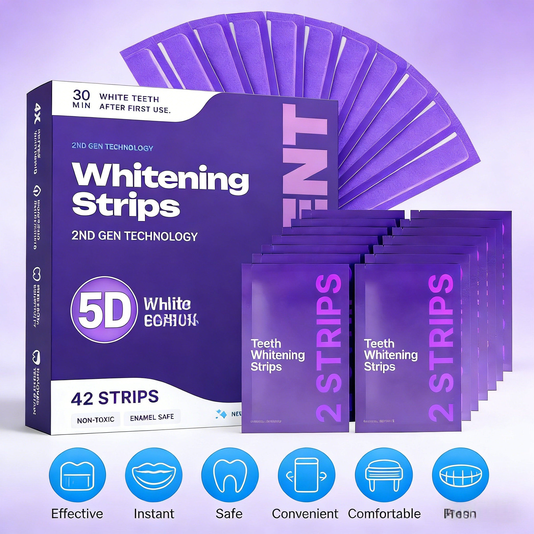 Purple Formula Teeth Whitening - Teeth Whitening Strips 리뷰 및 가격
