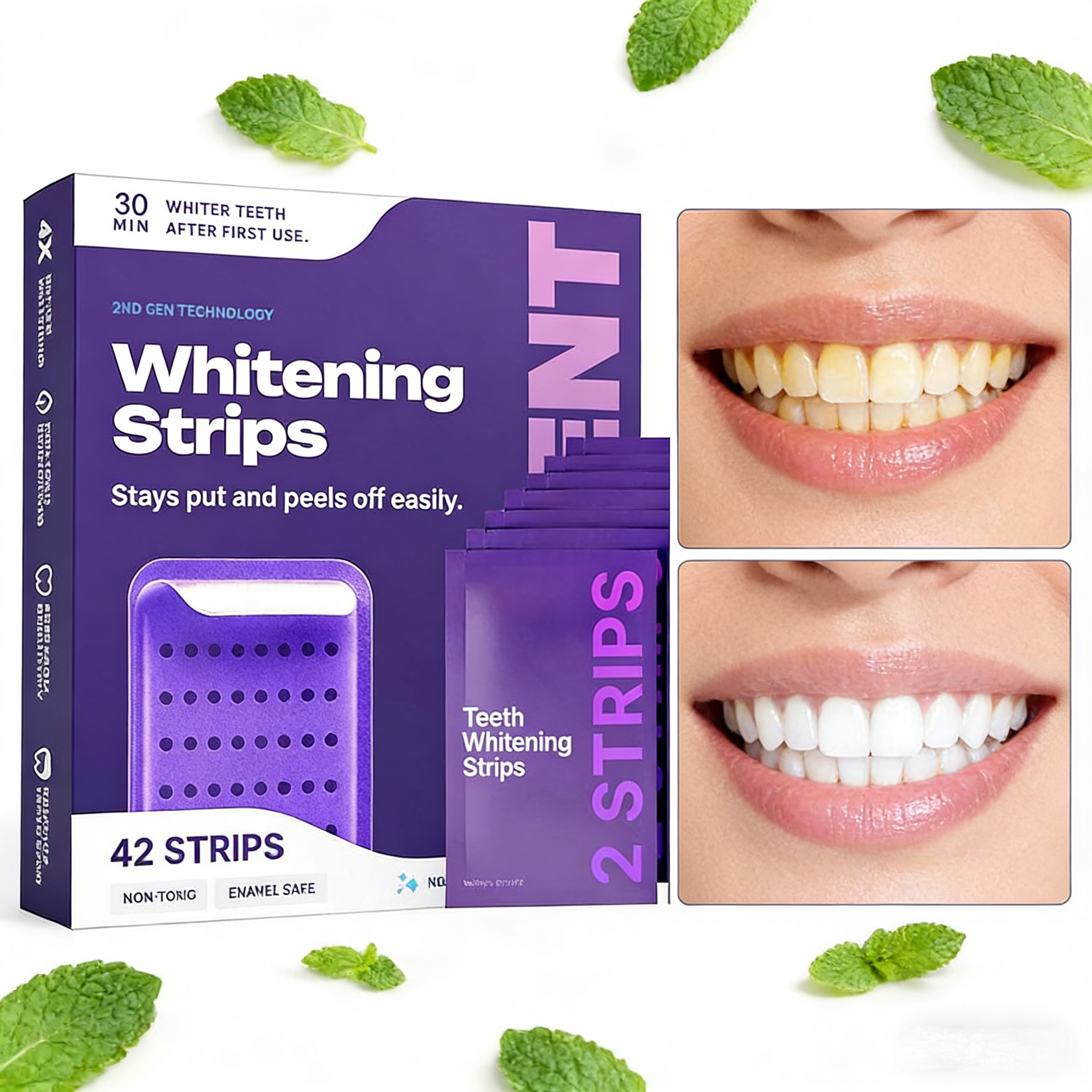 Purple Formula Teeth Whitening - Teeth Whitening Strips 리뷰 및 가격