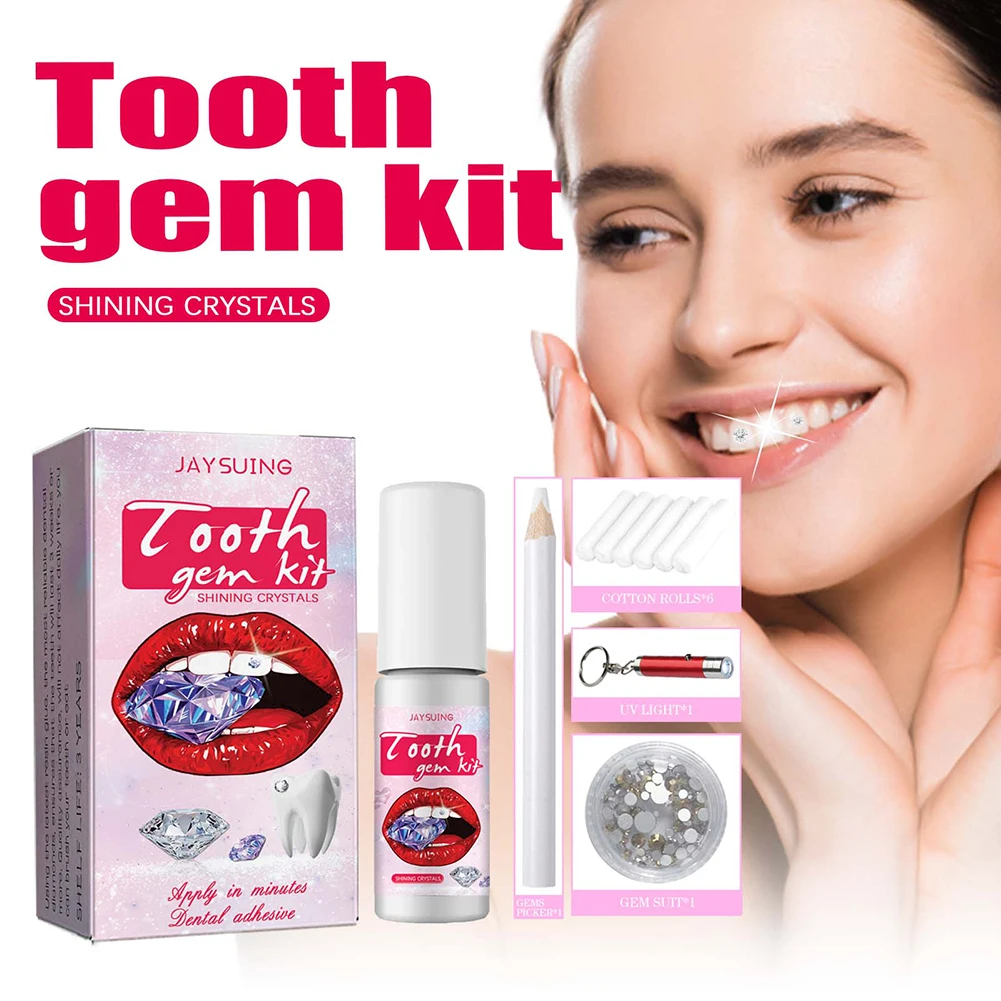 DIY Tooth Gems Kit with Crysta - Teeth Whitening Kit With Light 리뷰 및 가격