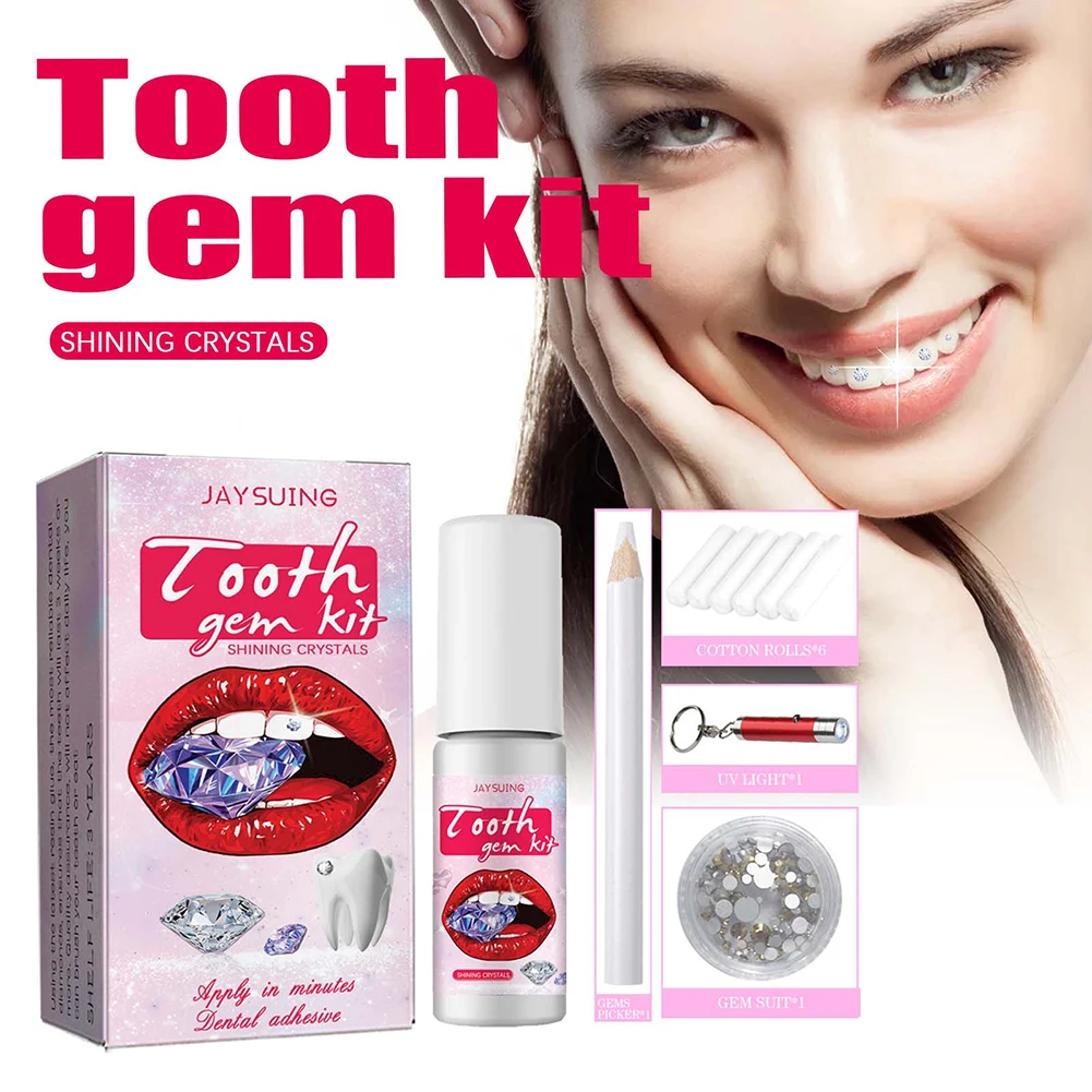 DIY Tooth Gems Kit with Crysta - Teeth Whitening Kit With Light 리뷰 및 가격