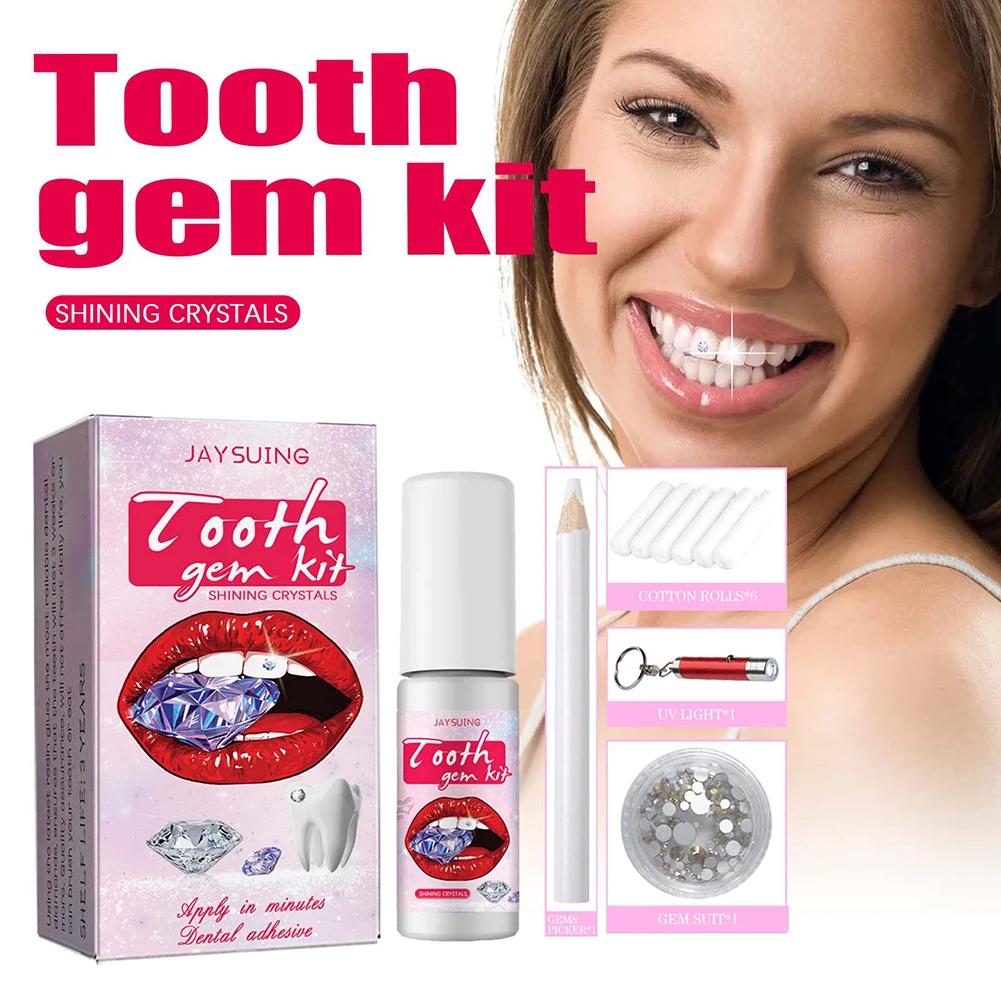 DIY Tooth Gems Kit with Crysta - Teeth Whitening Kit With Light 리뷰 및 가격